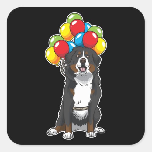 Bernese Mountain Dog funny Square Sticker