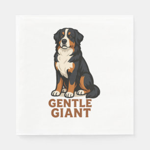 Bernese Mountain Dog Gentle Giant. Napkins