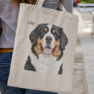 Bernese Mountain Dog Gift For Berner Sennenhond Tote Bag