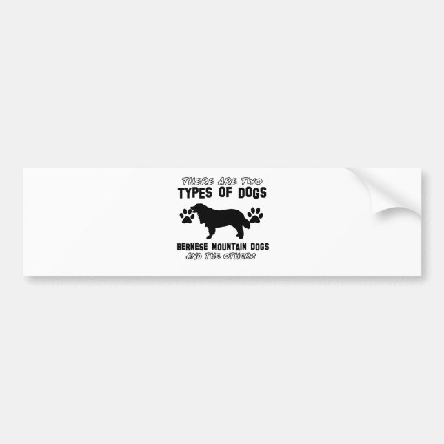 bernese mountain dog gift items bumper sticker (Front)