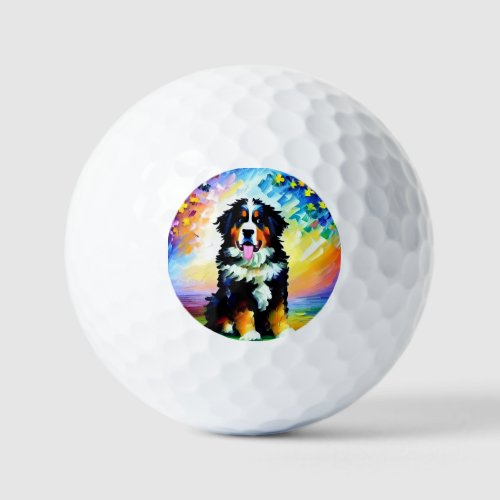 Bernese Mountain Dog Golf Balls
