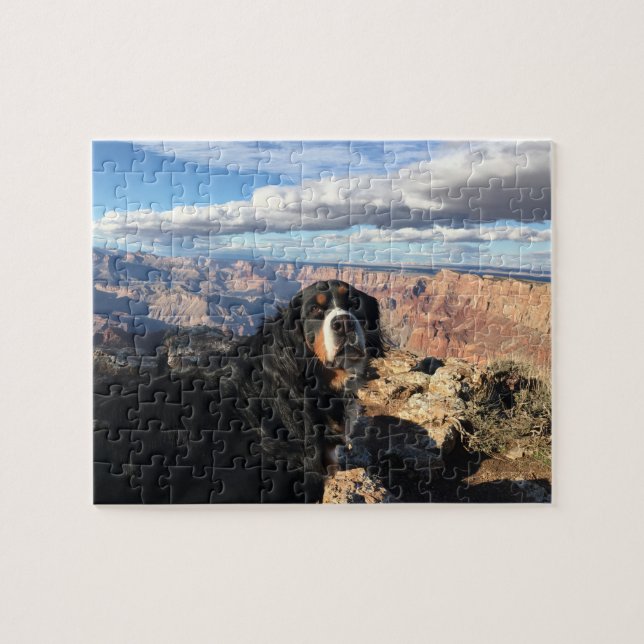 Bernese Mountain Dog Grand Canyon Jigsaw Puzzle (Horizontal)