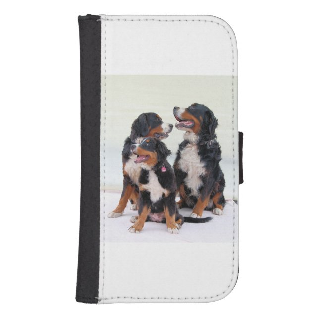 bernese mountain dog group samsung galaxy wallet case (Front)