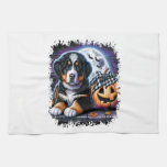 Bernese Mountain Dog Halloween Kitchen Towel