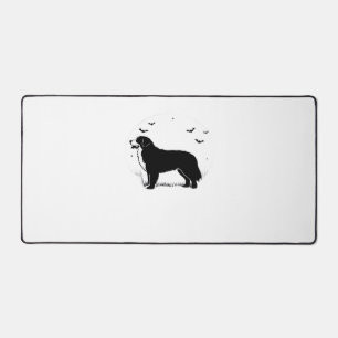 Bernese Mountain Dog – Halloween Moon Silhouette O Desk Mat