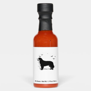 Bernese Mountain Dog � Halloween Moon Silhouette O Hot Sauces