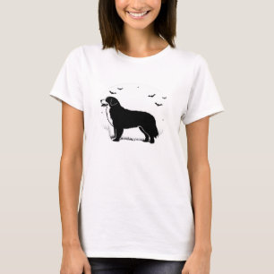 Bernese Mountain Dog � Halloween Moon Silhouette O T-Shirt