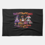 Bernese Mountain Dog Halloween Thanksgiving Christ Kitchen Towel