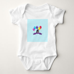 Bernese Mountain Dog Happy Birthday Baby Bodysuit