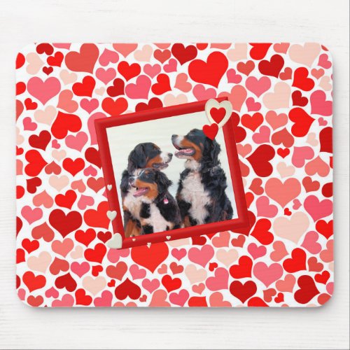 Bernese Mountain dog Heart Mousepad