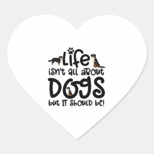 Bernese Mountain Dog Heart Sticker