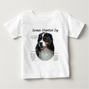 Bernese Mountain Dog History; All About Berners Baby T-Shirt