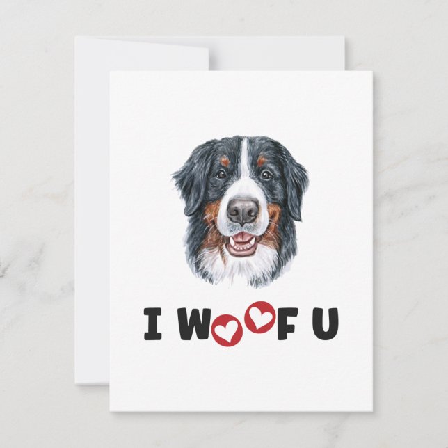 Bernese Mountain Dog I Woof You (Front)