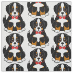 Bernese Mountain Dog in Bow Tie Fabric