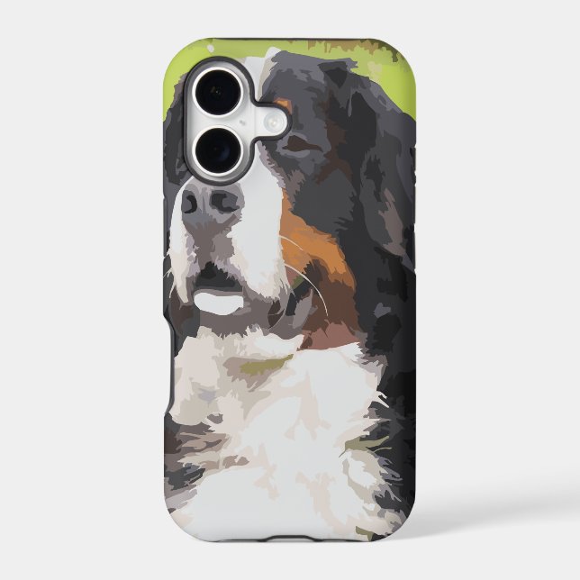 Bernese mountain dog iphone case (Back)