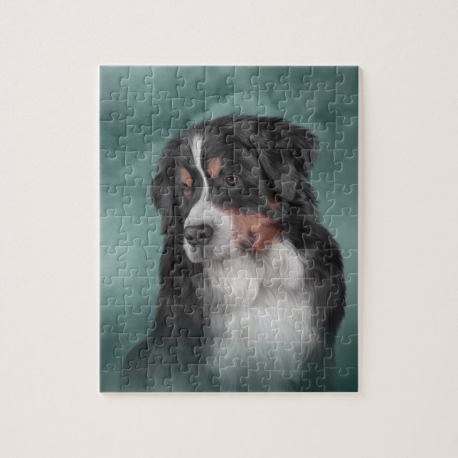 Bernese Mountain Dog Jigsaw Puzzle (Vertical)