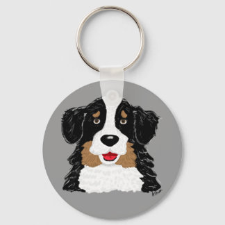 Bernese Mountain Dog Keychain