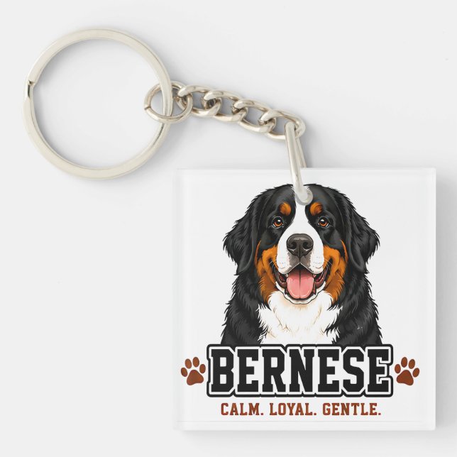 🐾 Bernese Mountain Dog 🐾 Keychain (Front)