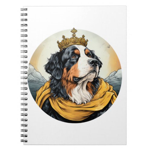 Bernese Mountain Dog King Notebook