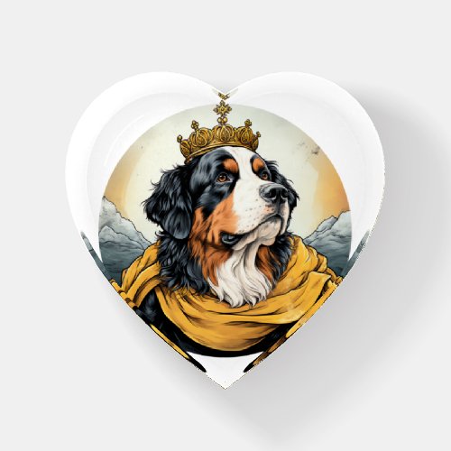 Bernese Mountain Dog King   Paperweight