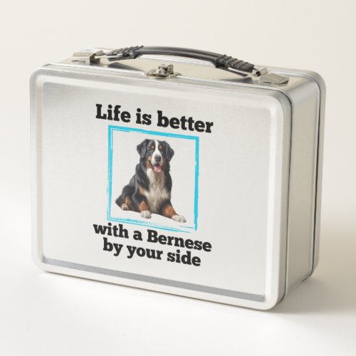 Bernese Mountain Dog _ LIfe is better with a Berne Metal Lunch Box