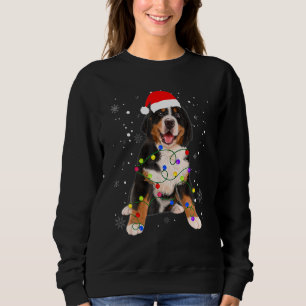 Bernese Mountain Dog Lights Christmas Matching Fam Sweatshirt
