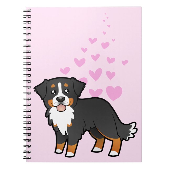 Bernese Mountain Dog Love Notebook (Front)