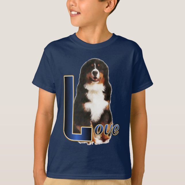 Bernese Mountain Dog Love T-Shirt (Front)