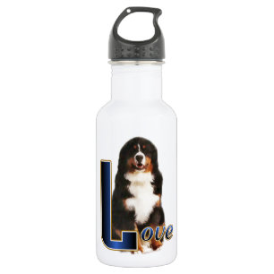 Bernese Mountain Dog Love Water Bottle