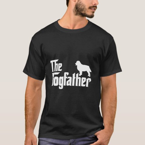 Bernese Mountain Dog Lover Gift Dogfather T_Shirt
