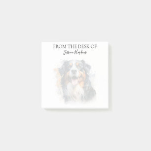 Bernese Mountain Dog Lover Monogrammed Dog Post-it Notes