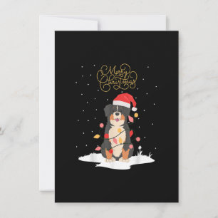 Bernese Mountain Dog Merry Christmas Berner Xmas C Invitation
