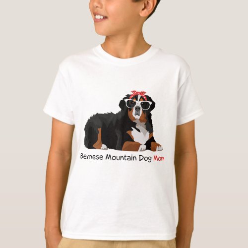 Bernese Mountain Dog Mom Bandana Pet Lover Gift T_Shirt