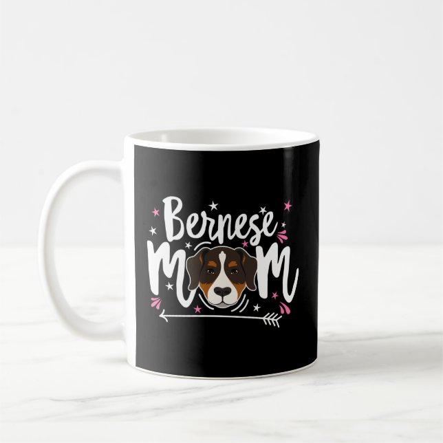 Bernese Mountain Dog Mom Berner Mama Bernie Mother Coffee Mug (Left)