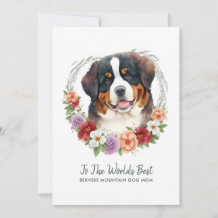 Bernese Mountain Dog Mom Mother’s Day Holiday Card
