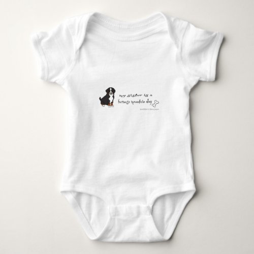 bernese mountain dog _ more breeds baby bodysuit