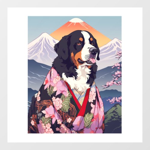 Bernese Mountain Dog Mount Fuji 3 Floor Decals