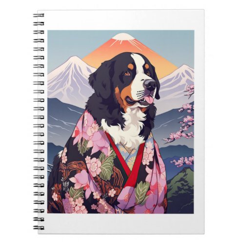 Bernese Mountain Dog Mount Fuji 3 Notebook