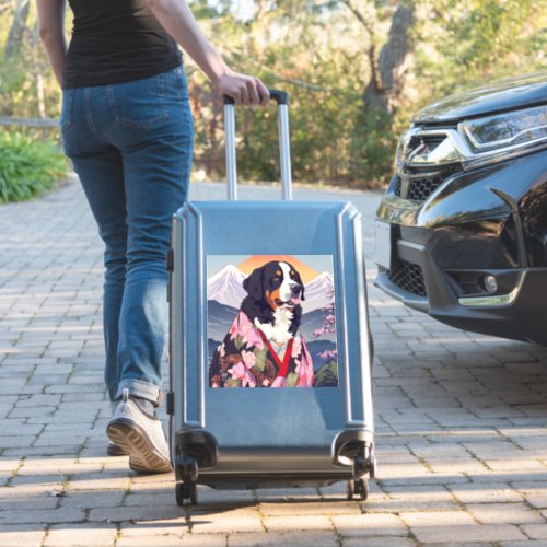 Bernese Mountain Dog Mount Fuji 3 Sticker