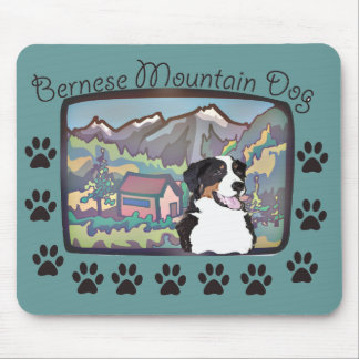 bernese mountain dog mouse pad