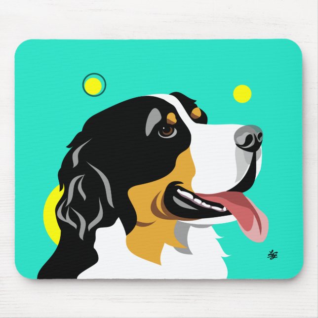 Bernese Mountain Dog Mouse Pad (Front)