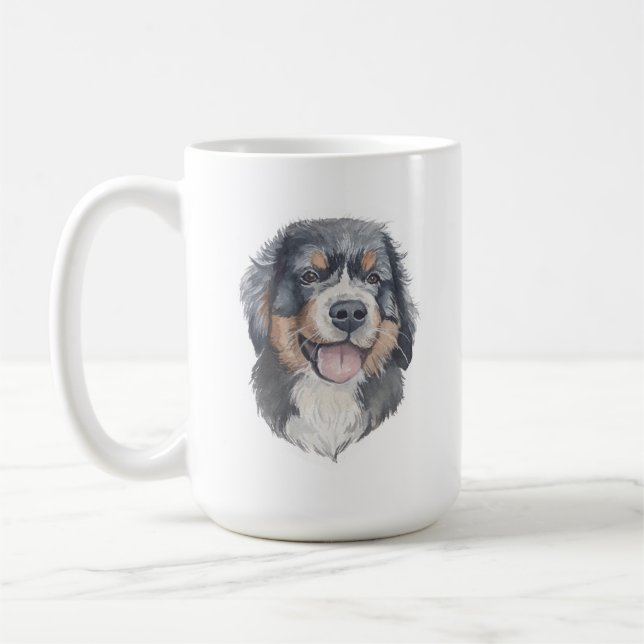 Bernese Mountain Dog Mug | 15 oz (Left)