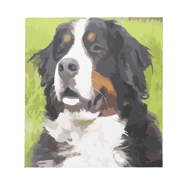 Bernese mountain dog notepad (Front)