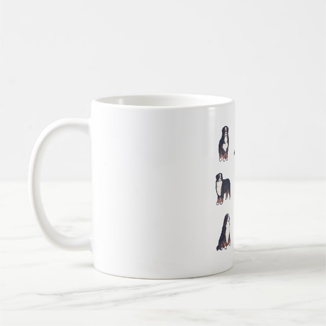 Bernese mountain dog pack coffee mug (Left)