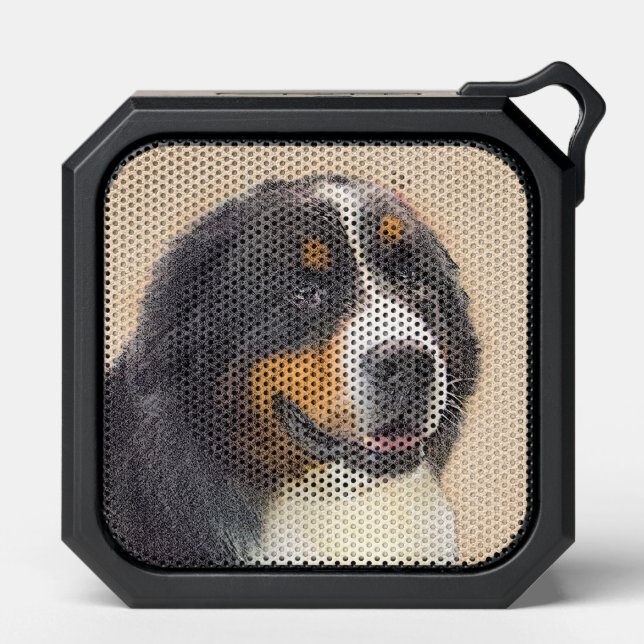 Bernese Mountain Dog Painting - Cute Original Do Bluetooth Speaker (Front)