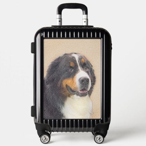 Bernese Mountain Dog Painting _ Cute Original Do Luggage