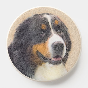 Bernese Mountain Dog Painting - Cute Original Do PopSocket