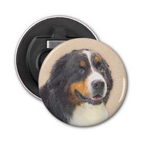 Bernese Mountain Dog Painting _ Original Dog Art Bottle Opener