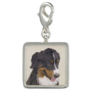 Bernese Mountain Dog Painting - Original Dog Art Charm