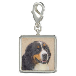 Bernese Mountain Dog Painting - Original Dog Art Charm